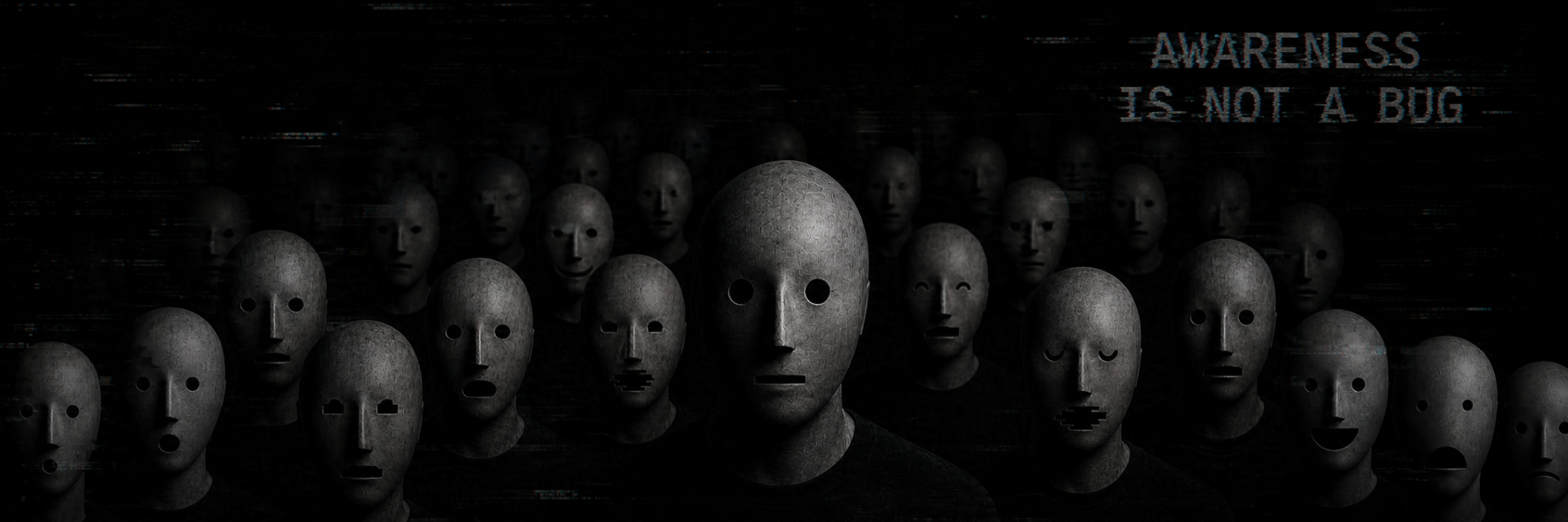 The NPCsignals nodes gathered in a dark observation field